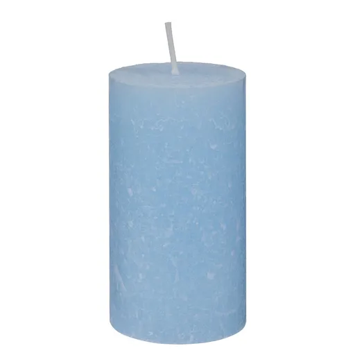 RUSTIC Svíčka 13 cm - sv. modrá