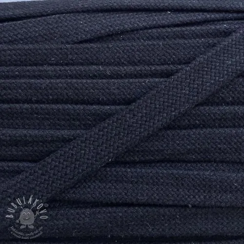 Bavlnená šnůra plochá 15 mm dark blue