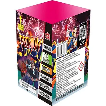 Ohňostroj - baterie výmetnic premium 16 ran   (8595596302772)