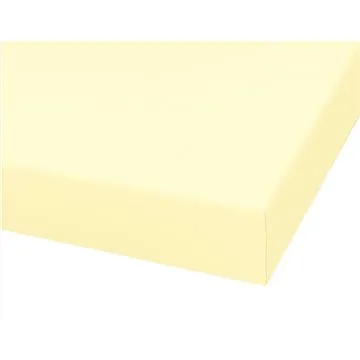 Bellatex Saténové - 90 × 200 cm - světle žlutá (6466)