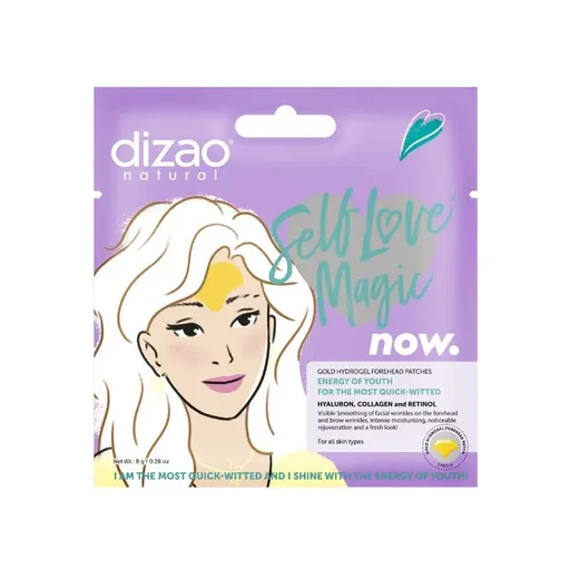 Hydrogelová náplast na čelo s kyselinou hyaluronovou, kolagenem a retinolem - 8g x 5ks- Dizao