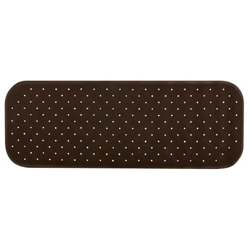 Spirella Protiskluzová podložka do vany CLASS Premium, hnědá, 36 x 97 cm