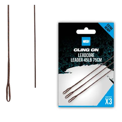 Nash Montáž Ready Tied Leadcore Leader 75cm,Nash Montáž Ready Tied Leadcore Leader 75cm