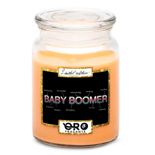 Svíčka Baby Boomer – vlastnosti (Vůně svíčky: Tropické ovoce)
