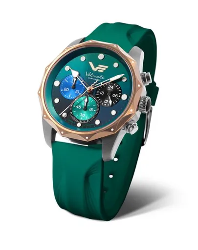Vostok Europe Vilnele Chrono JS20-125E752 - Zelený silikonový řemínek navíc