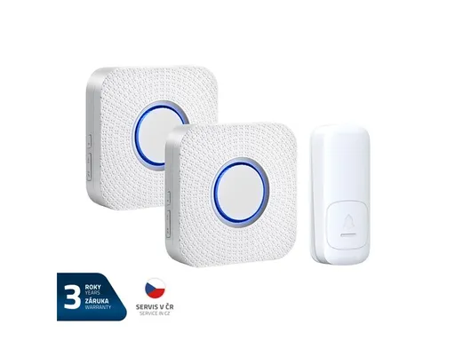 Zvonek bezdrátový GETI GWDK208W kinetický sada