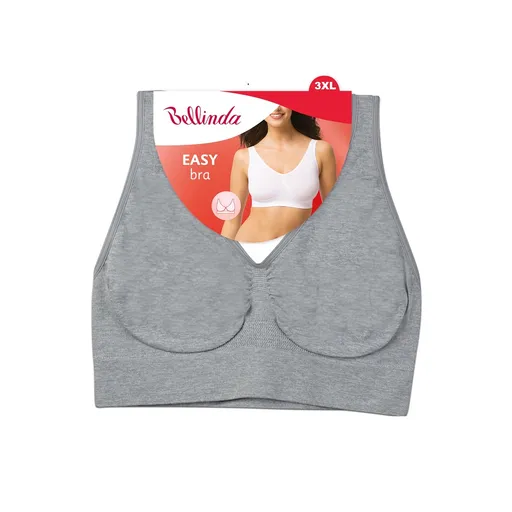 Bellinda Podprsenka elastická Easy bra vel. 3XL šedá