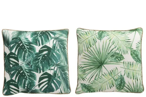 2ks polštáře s výplní Tropical Lagoon - 45*45 cm J-Line by Jolipa