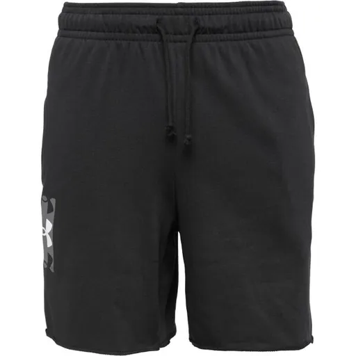 Under Armour RIVAL TERRY LOGO Pánské kraťasy, černá, velikost M