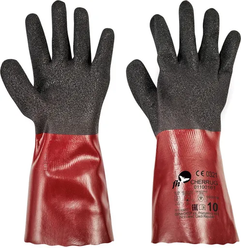 CHERRUG FH rukavice PV černá/červená 8