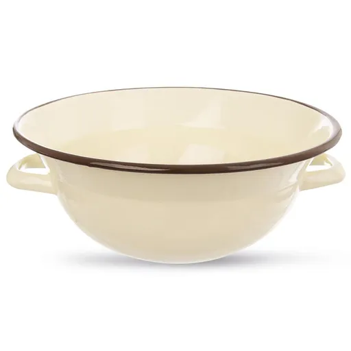 Zadělávací smaltovaná mísa béžová 2,5 l