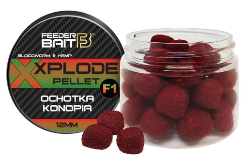 FeederBait Xplode Pop-Up Pellet 12mm 90ml - F1- Patentka/Konopí,FeederBait Xplode Pop-Up Pellet 12mm 90ml - F1- Patentka/Konopí