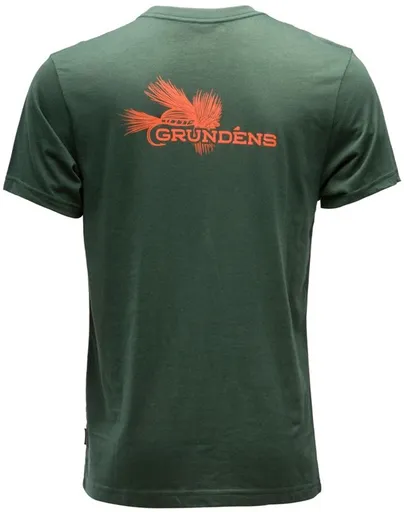 Grundéns tričko dry fly ss t-shirt deep forest - s