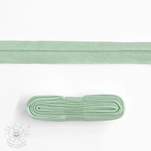 Lemovací proužek bavlna - 3 m old green