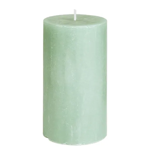 RUSTIC Svíčka 13 cm - sv. zelená