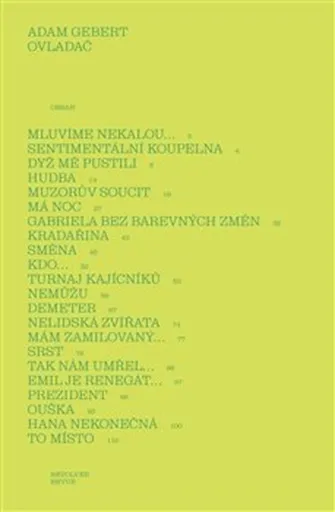 Ovladač - Adam Gebert