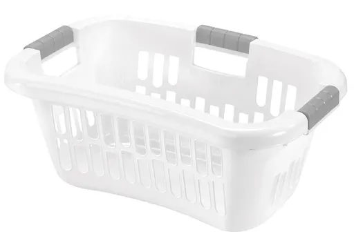 Plastový koš na čisté prádlo HEIDRUN 58x39x25cm Varianta: BÍLÁ