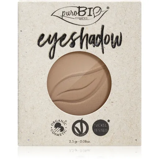 puroBIO Cosmetics Compact Eyeshadows oční stíny – náhradní náplň odstín 02 Dove Gray 2.5 g
