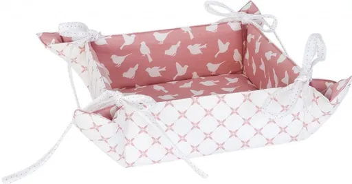 Textilní oboustranný košíček na pečivo Fly Away - 40*40 cm Clayre & Eef