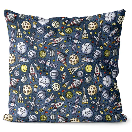 Polštářek Space kids (Velikost: 55 x 55 cm)