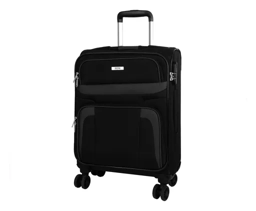 Textilní palubní kufr Skyline Orlando 4w S Black