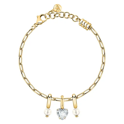 Morellato Půvabný pozlacený náramek s přívěsky Drops SCZ1398