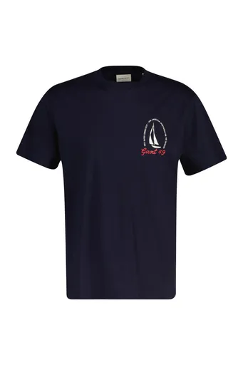 TRIČKO GANT GRAPHIC SS TSHIRT EVENING BLUE