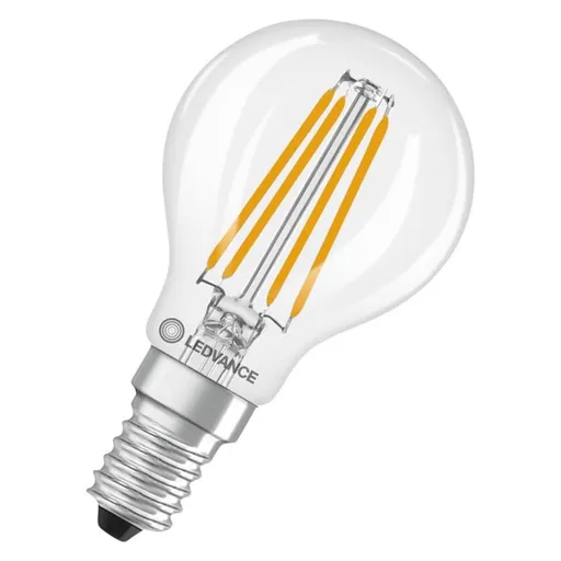 LEDVANCE LED Classic P 40 Filament DIM třída B S 2.5W 827 čirá E14 4099854477645
