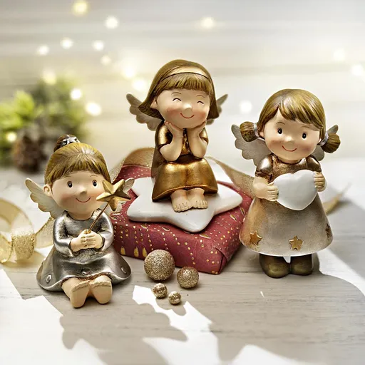 Weltbild Dekorativní figurky Andělské děti, sada 3 ks