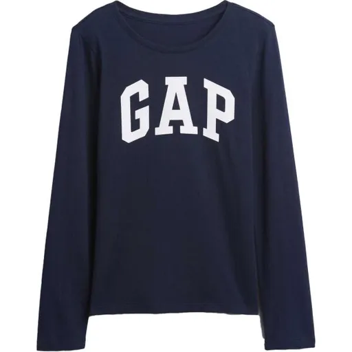 GAP V-FRCH LS LOGO TEE Dětské tričko, tmavě modrá, velikost