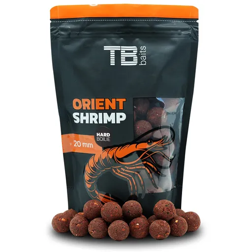 Tb baits hard boilie orient shrimp - 250 g 28 mm