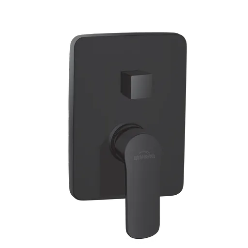 INVENA 2-cestná nástěnná baterie SIROS, square, černá BP-90-4K2-A