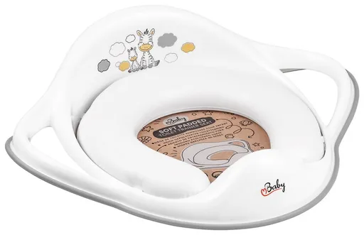 MALTEX Redukce na WC s úchyty měkká Zebra - White