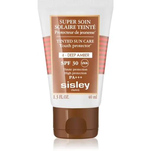 Sisley Super Soin Solaire Teinté ochranný tónovací krém na obličej SPF 30 odstín 4 Deep Amber  40 ml
