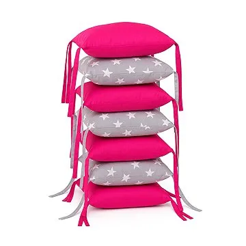 BabyTýpka polštářkový mantinel - Stars Fuchsie (8594201222016)