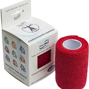 Kine-MAX Cohesive Elastic Bandage 7,5cm x 4,5 m, červené (8592822000174)