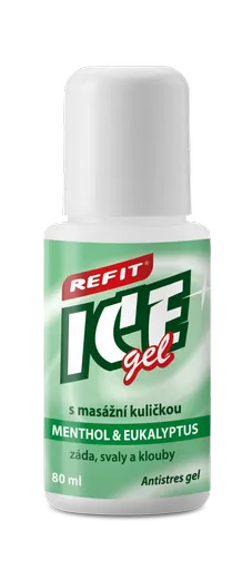 Refit Ice Masážní gel s mentholem a ekualyptem roll–on 80 g