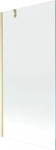 MEXEN/S Next vanová zástěna FIX 90 x 150, transparent, zlatá kartáčovaná 895-090-000-00-00-55