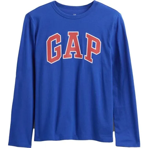 GAP V-FRCH LS LOGO VALUE TEE Chlapecké tričko, modrá, velikost