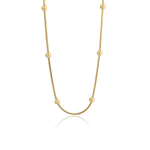 S'Agapõ Překrásný pozlacený náhrdelník Chunky SHK50