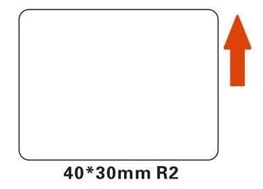 Niimbot A2A88608401, 40x30mm, 230ks, bílé samolepicí štítky
