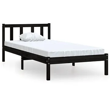 Shumee černý masivní borovice 100×200 cm, 810076 (810076)