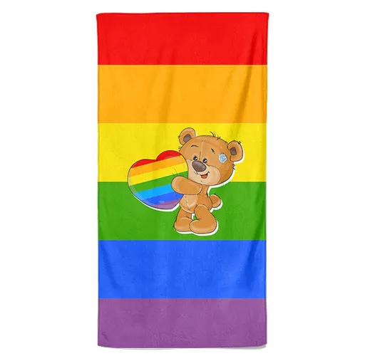 Osuška LGBT Bear (Velikost osušky: 100x170cm)