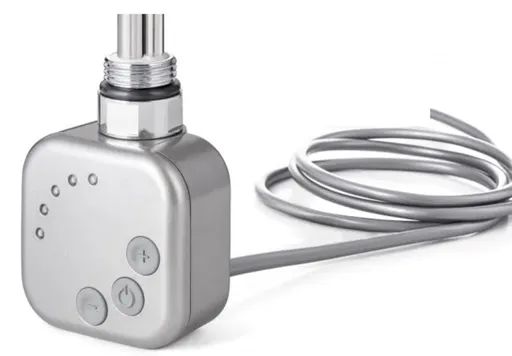 OLSEN SPA Topná tyč BURGH s termostatem a časovačem Barva topné tyče Chrom matný, Typ připojení Rovný kabel, Výkon topné tyče 300 W RDOHT2RK30003