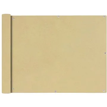 Balkónová zástěna z oxfordské látky 90x400 cm béžová (42334)