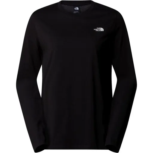 The North Face W L/S SIMPLE DOME TEE Dámské tričko s dlouhým rukávem, černá, velikost