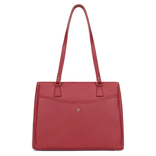 Dámská kožená kabelka Hexagona Samea - červená