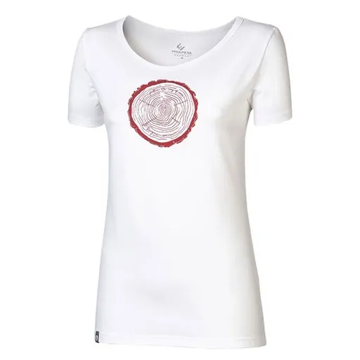 PROGRESS SASA TIMBER Dámské bambusové triko s potiskem, bílá, velikost