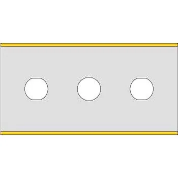 Průmyslová čepel dvoubřitá, Lutz - 0410.0130/TiN (0410.0130/TiN)
