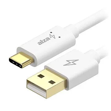 AlzaPower Core Charge 2.0 USB-C 0.1m bílý (APW-CBTC2201W)